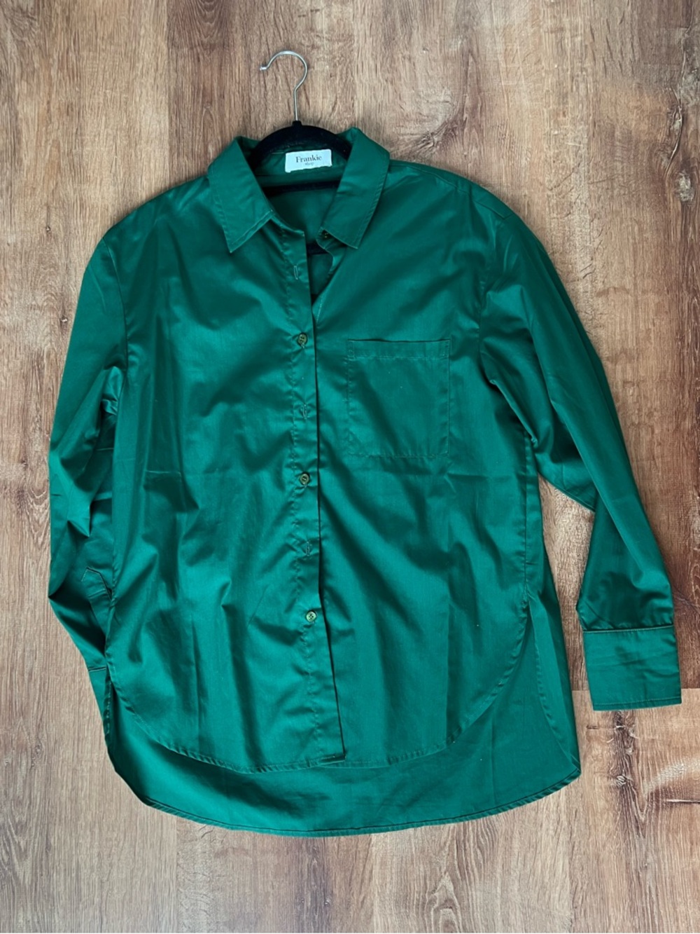 The Frankie Shop | Green Cotton Button-Up